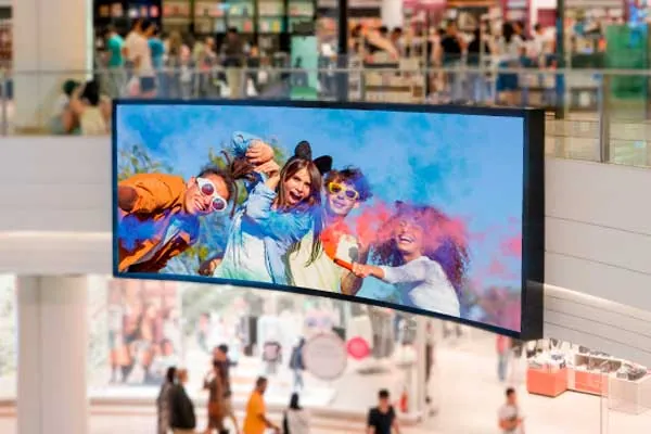 publicidad en pantalla